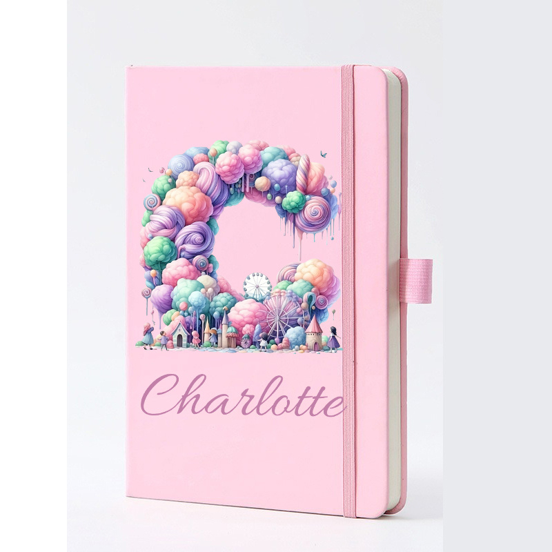 Journal Leather Hardcover - Personalized Name Faux Leather Notebook ,Custom