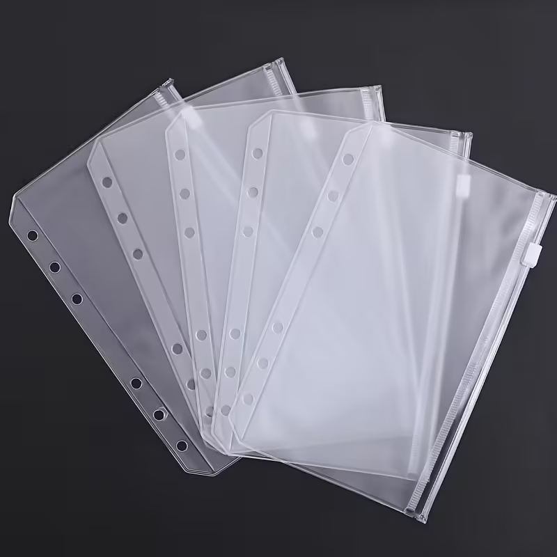 Portfolio Folder Zip - A5/A6/A7 Binder Pockets Binder Zipper Folders