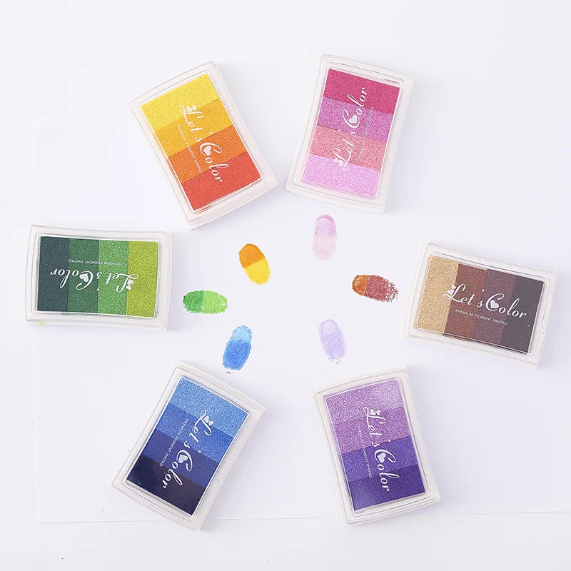 Self Inking Stamp - 1PCS 4 colors Inkpad Ink stamp