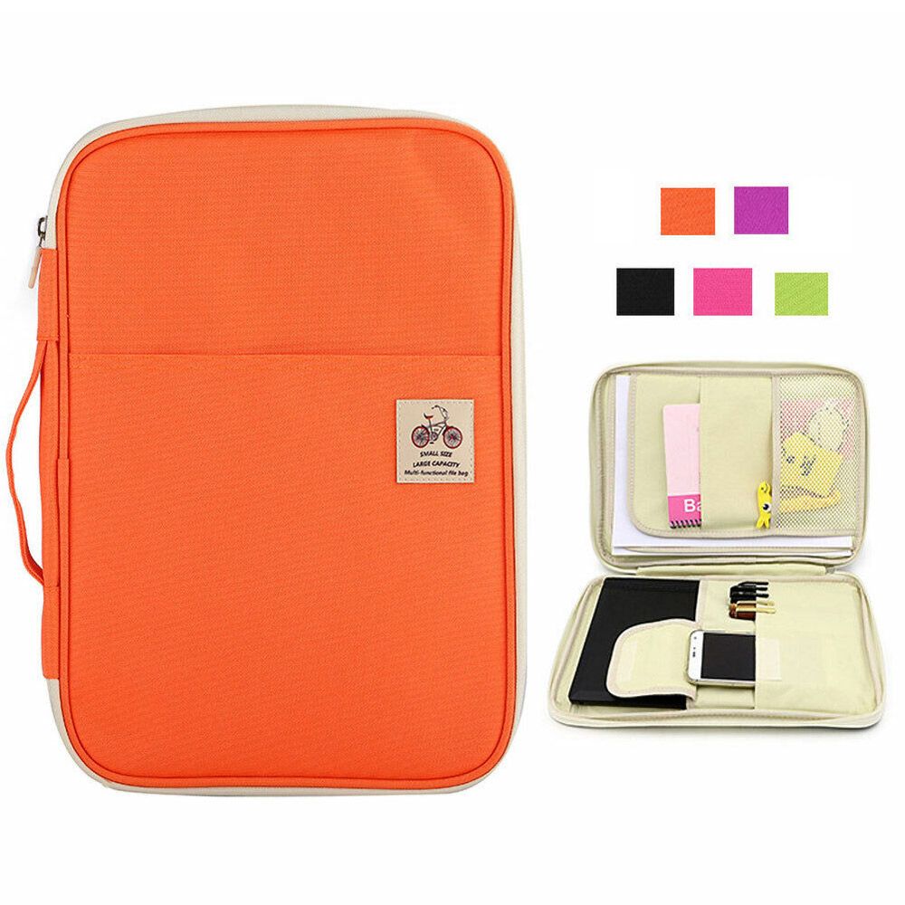 Portfolio Folder Zip - Travel A4 Portfolio Zipped Conference Folder