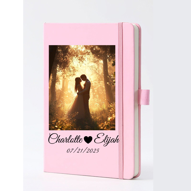 Journal Leather Hardcover - A5 Dated Faux Leather Custom Name