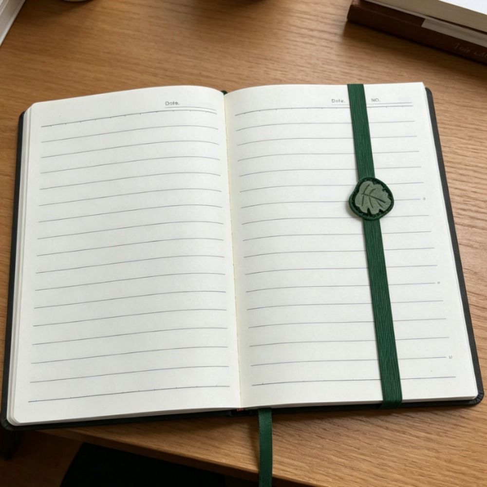 Journal Leather Hardcover - Vintage Elastic Bands Leather Bookmark ELegant