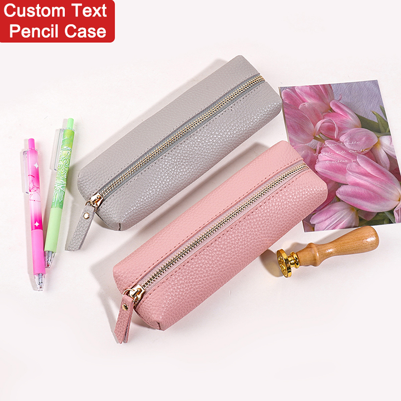 Pencil Case Large - Large Capacity Custom Text Pencil Case