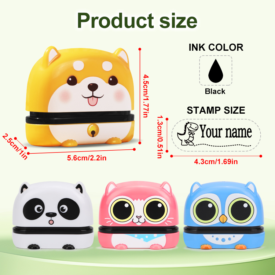 Custom Cute Name Stamp - Reusa - Self Inking Stamp ulasan dan harga