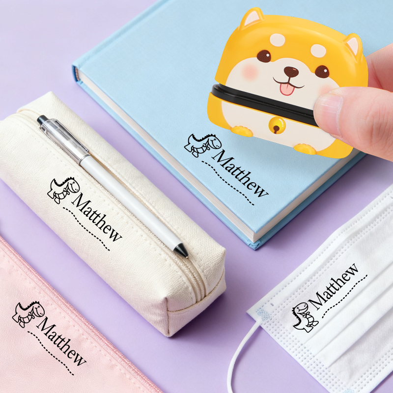 Custom Cute Name Stamp - Reusa - Self Inking Stamp ulasan dan harga