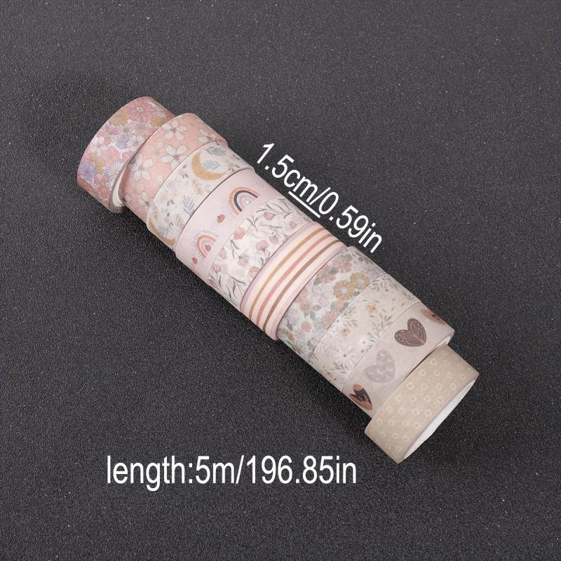 1Set 10Rolls Gentle Style Wash - Washi Tape Set ulasan dan harga