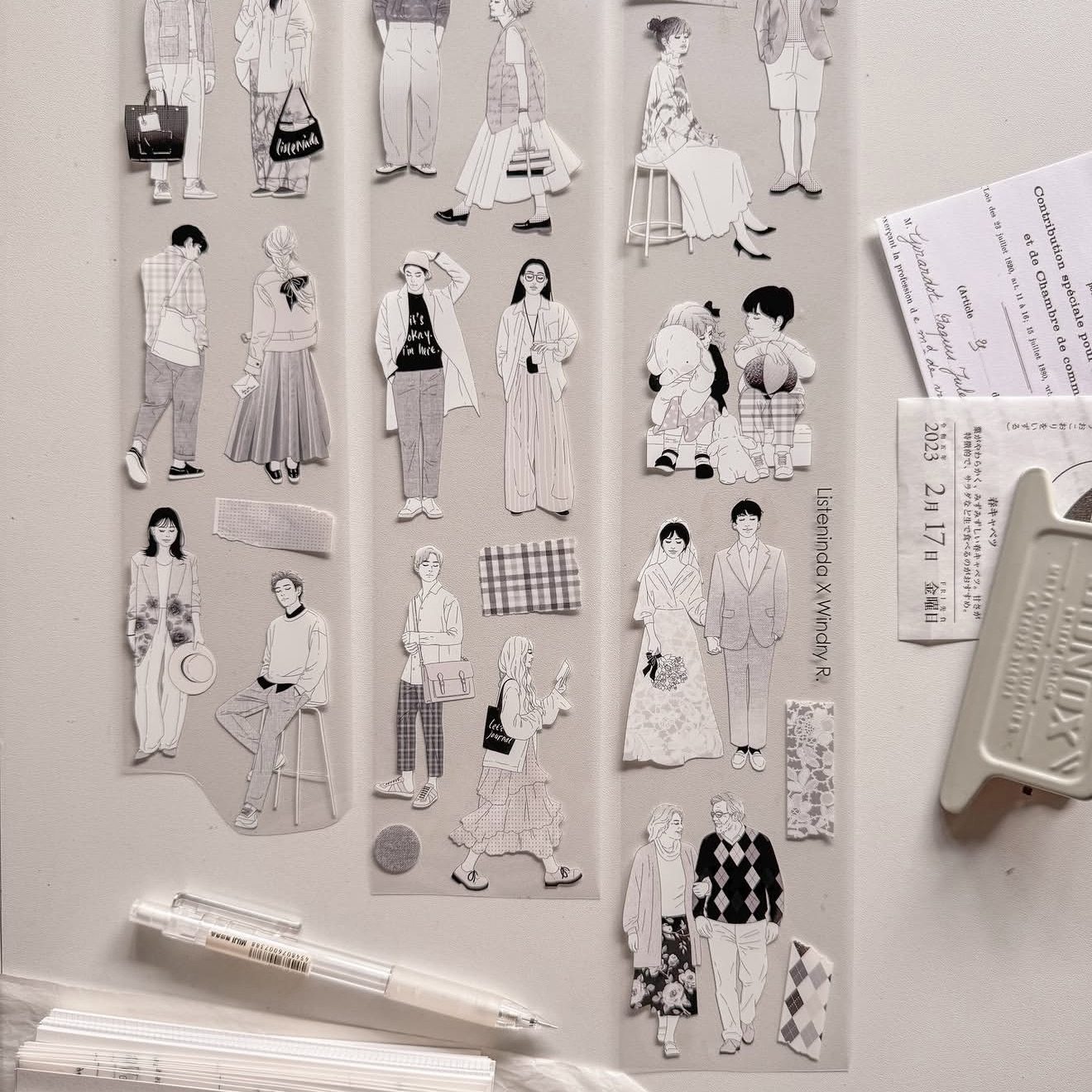 1 Loop Listenida X Windry Mono - Washi Tape Set ulasan dan harga