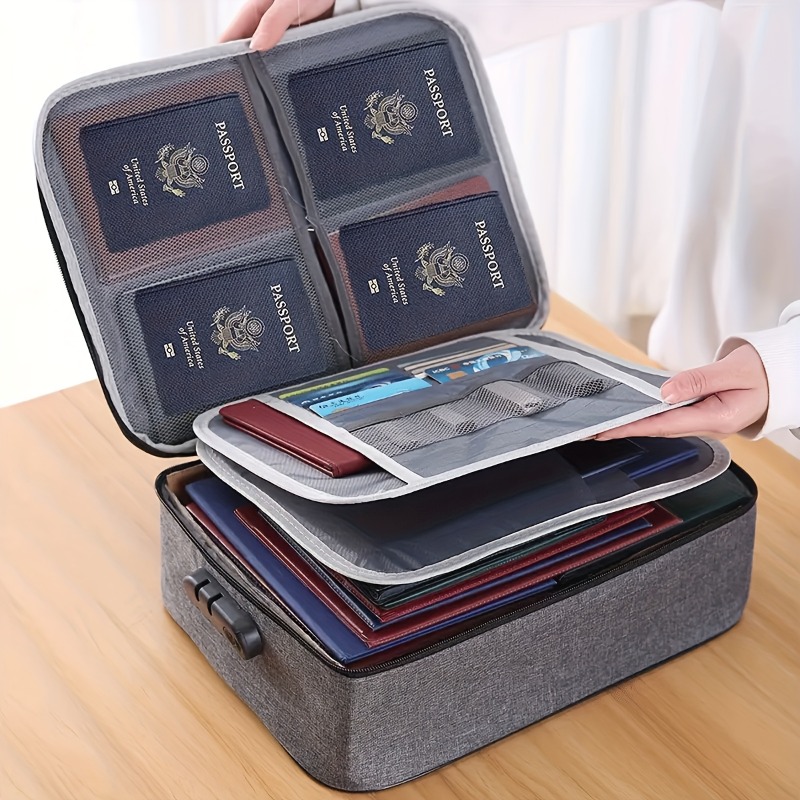 Lockable File Storage Bag,3-La - Portfolio Folder Zip ulasan dan harga
