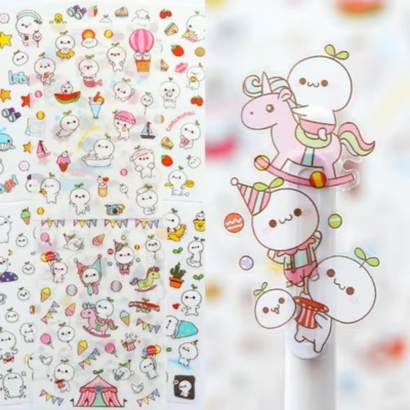6 Sheets/Pack Cartoon Cat and  - Total Stationery & Office Supply ulasan dan harga