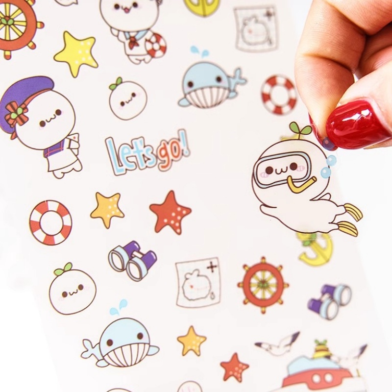 6 Sheets/Pack Cartoon Cat and  - Total Stationery & Office Supply ulasan dan harga
