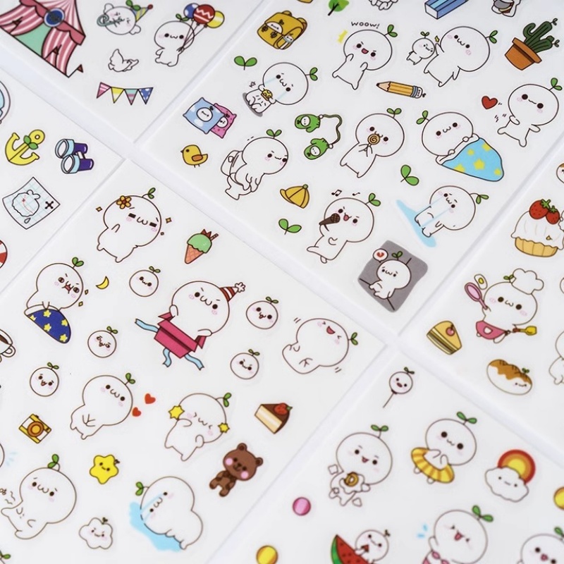 6 Sheets/Pack Cartoon Cat and  - Total Stationery & Office Supply ulasan dan harga