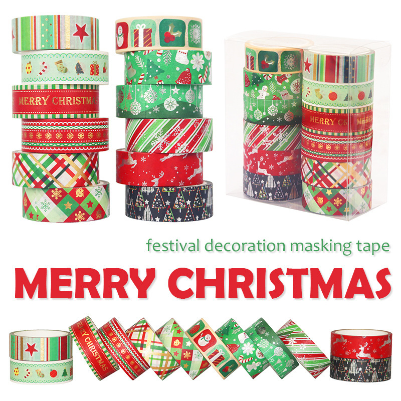 60 Meter Christmas Washi Tapes - Washi Tape Set ulasan dan harga
