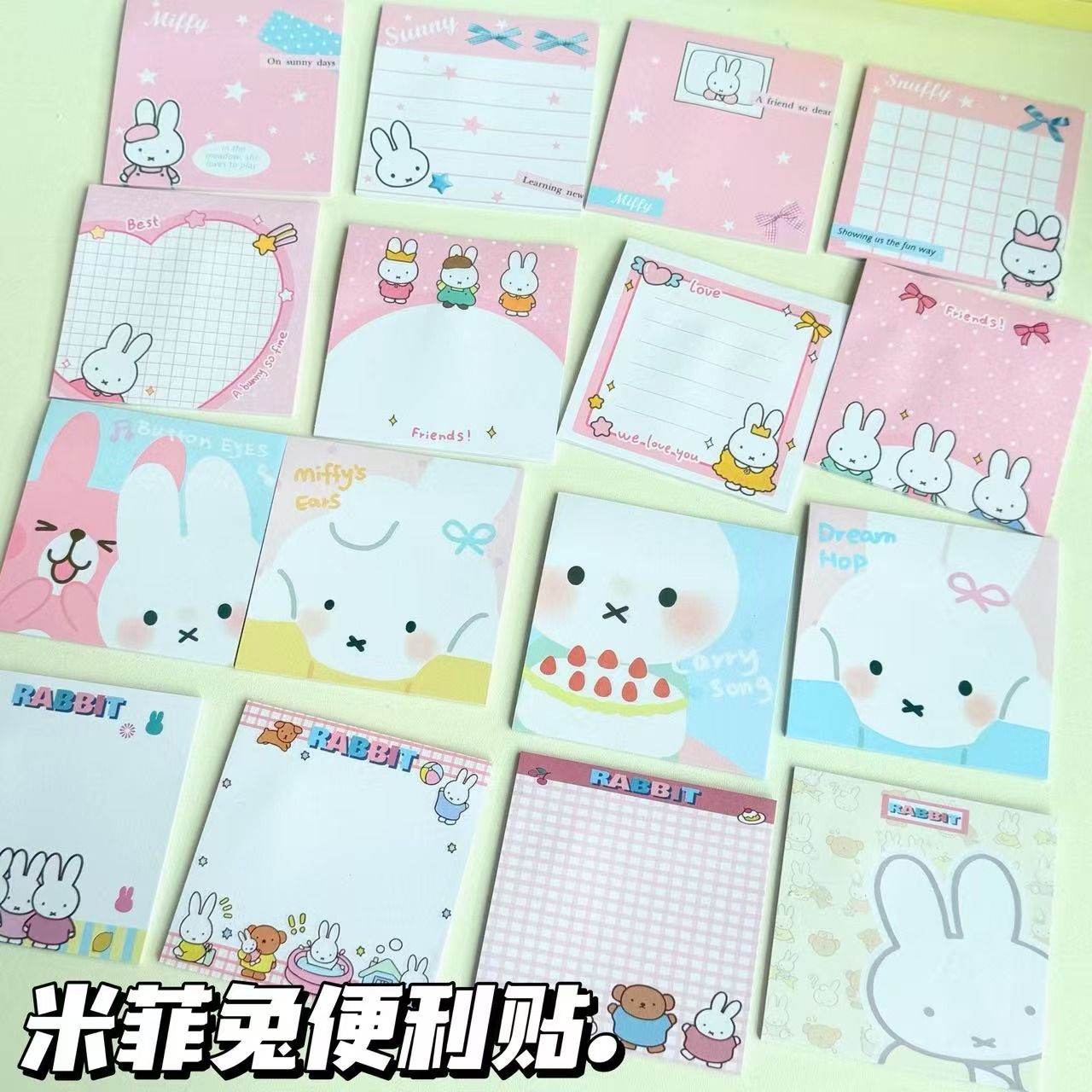 Miffy Cartoon Sticky Notes Sel - Office Supply Office Stationery Items ulasan dan harga