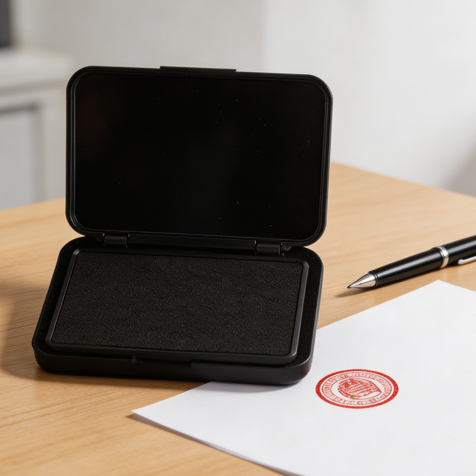 Fast Dry Ink Pad Black Pigment - Self Inking Stamp ulasan dan harga