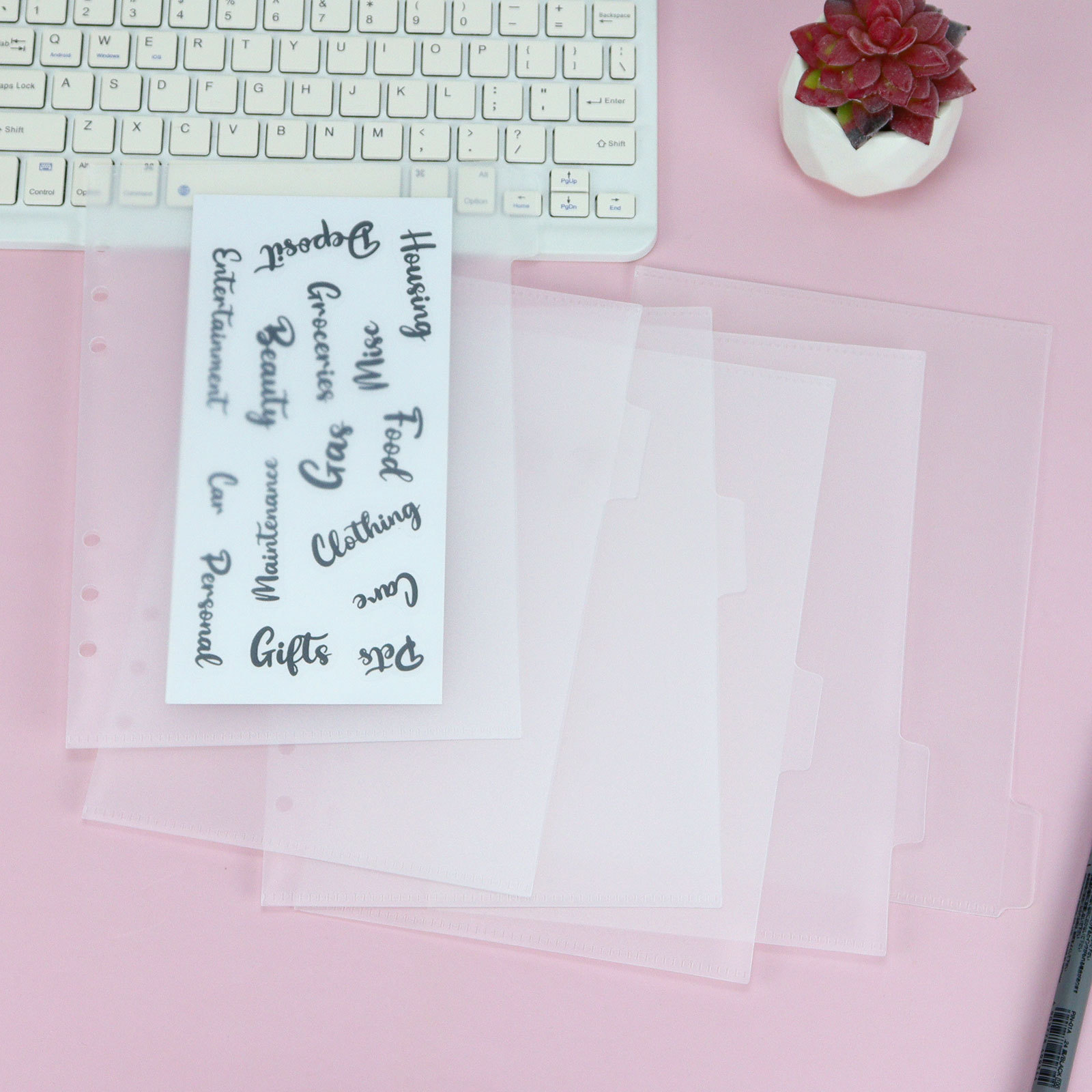A5 6Pcs Binder Pockets Binder  - Portfolio Folder Zip ulasan dan harga