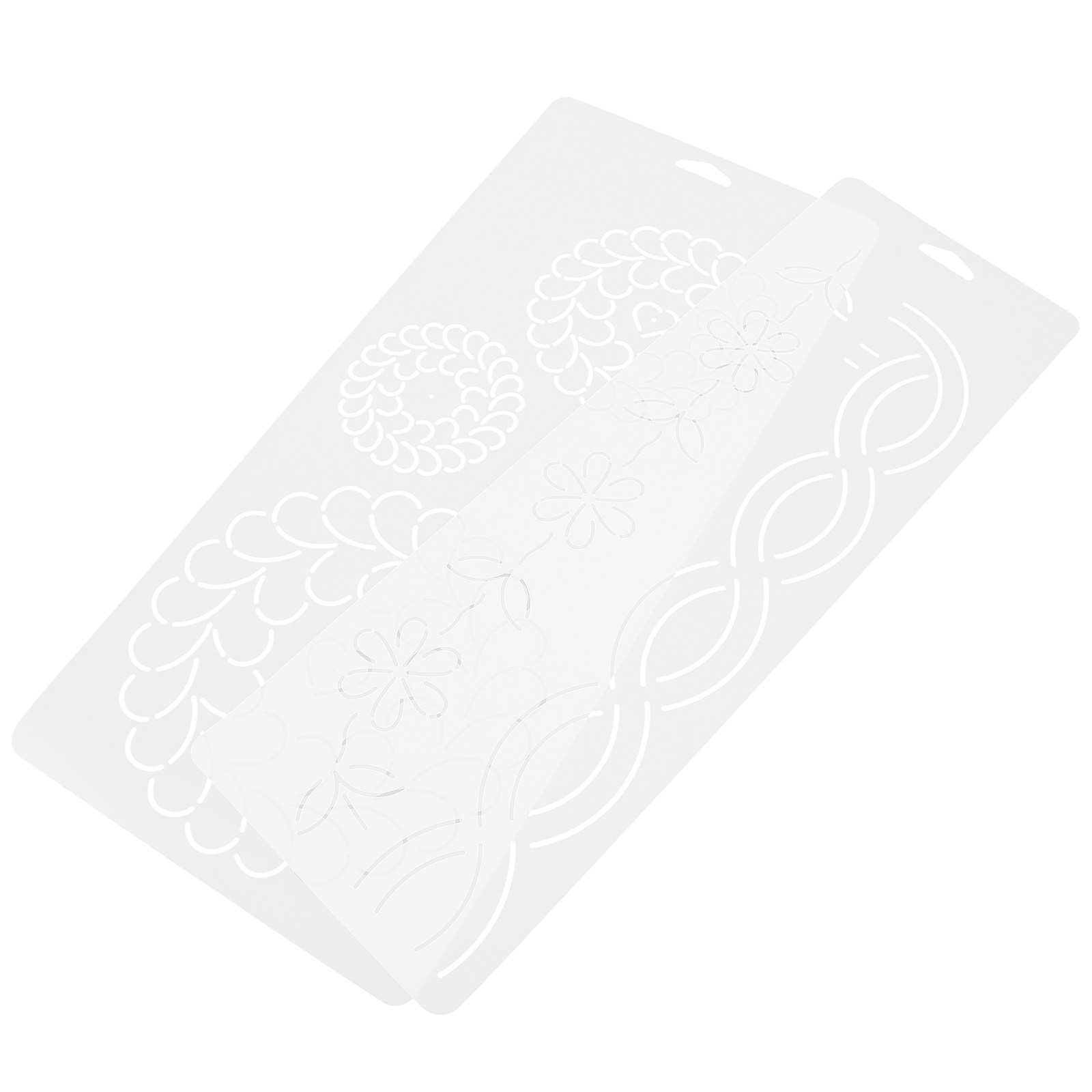 2Pcs Quilting Templates Set Tr - Ruler Set Transparent ulasan dan harga