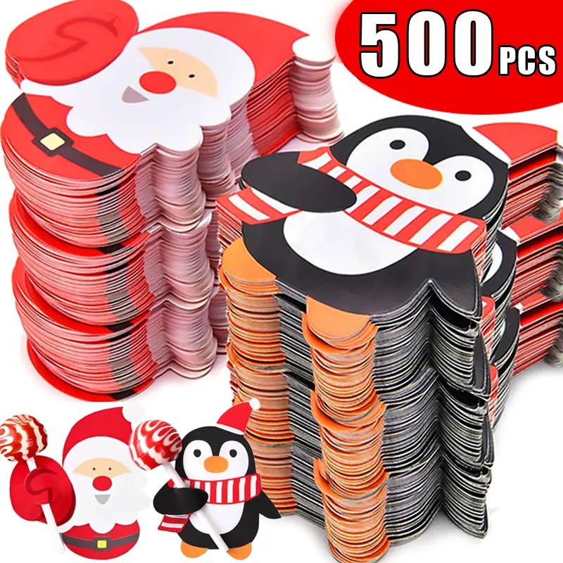 Christmas Lollipop Paper Cards - Cardstock Paper Pack ulasan dan harga