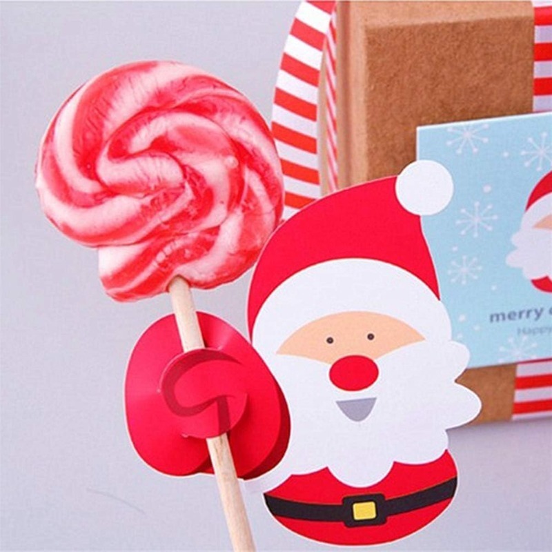 Christmas Lollipop Paper Cards - Cardstock Paper Pack ulasan dan harga