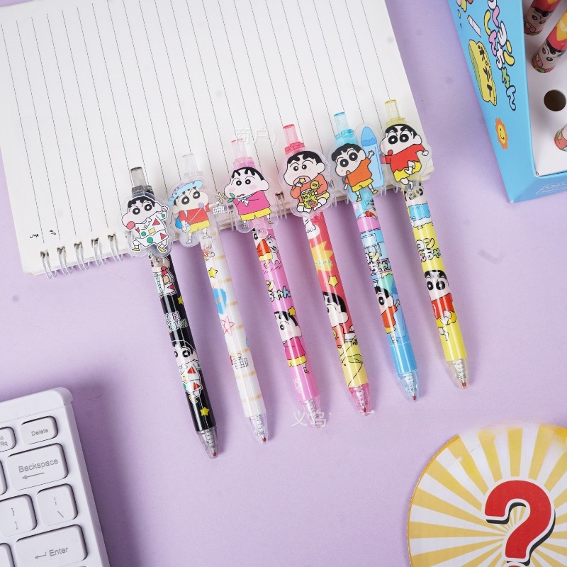 48pcs/box Crayon Shinchan Poin - Fountain Pen Ink ulasan dan harga