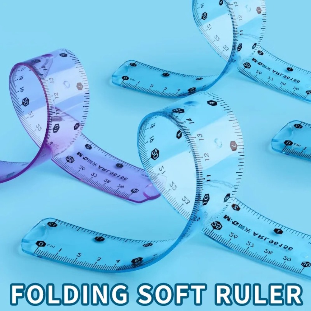 1/3pcs Transparent Soft Ruler, - Ruler Set Transparent ulasan dan harga