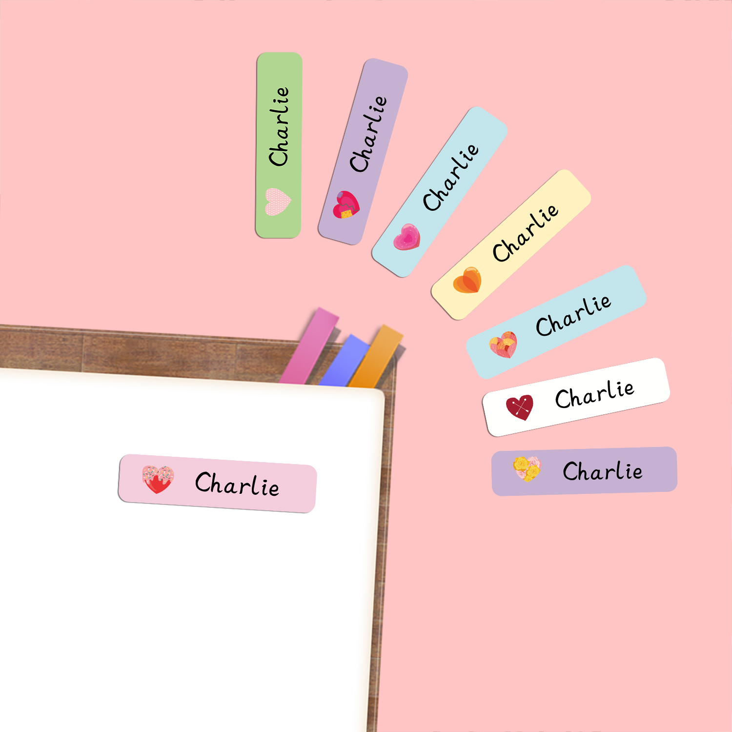 Personalized Heart Shape Name  - Stationery Supplier ulasan dan harga