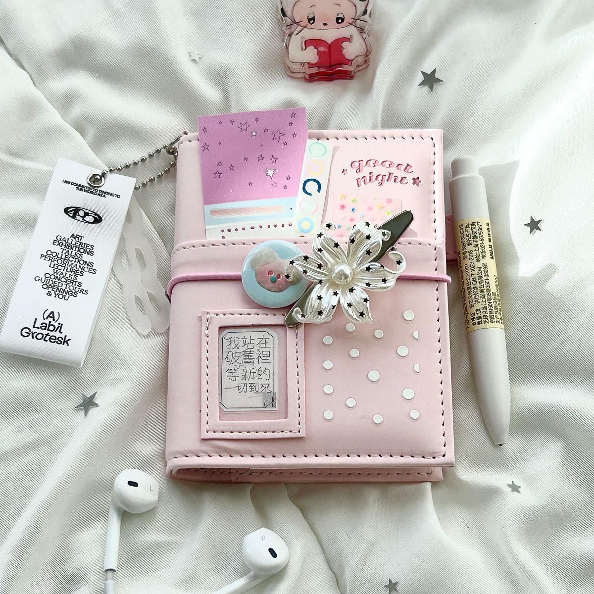 Cute Pink M5 Loose Leaf Hardco - Journal Leather Hardcover ulasan dan harga