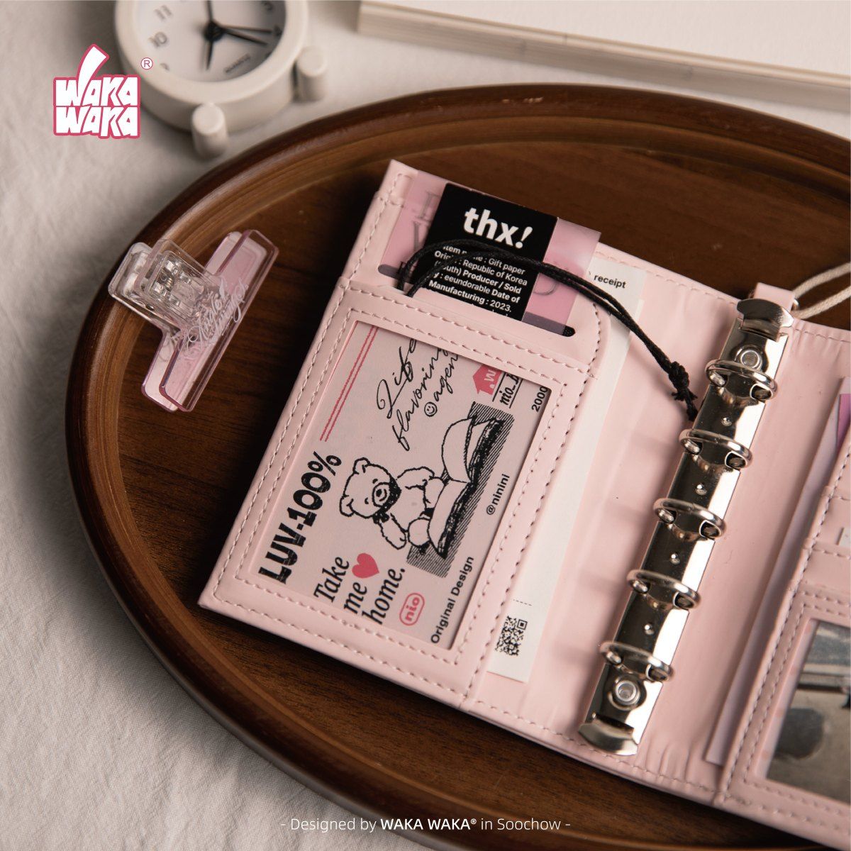 Cute Pink M5 Loose Leaf Hardco - Journal Leather Hardcover ulasan dan harga