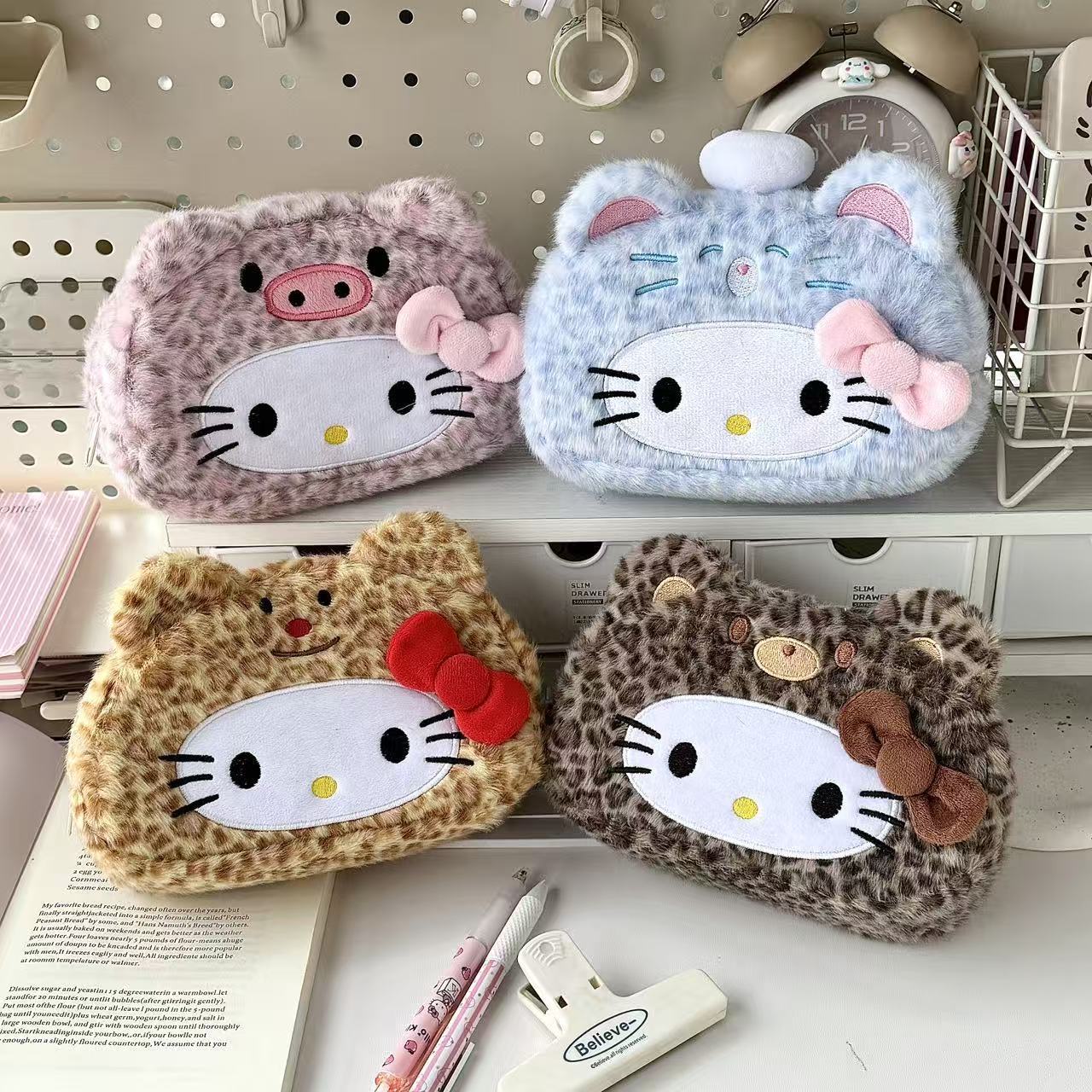 New Sanrio's Leopard Print Hel - Pencil Case Large ulasan dan harga