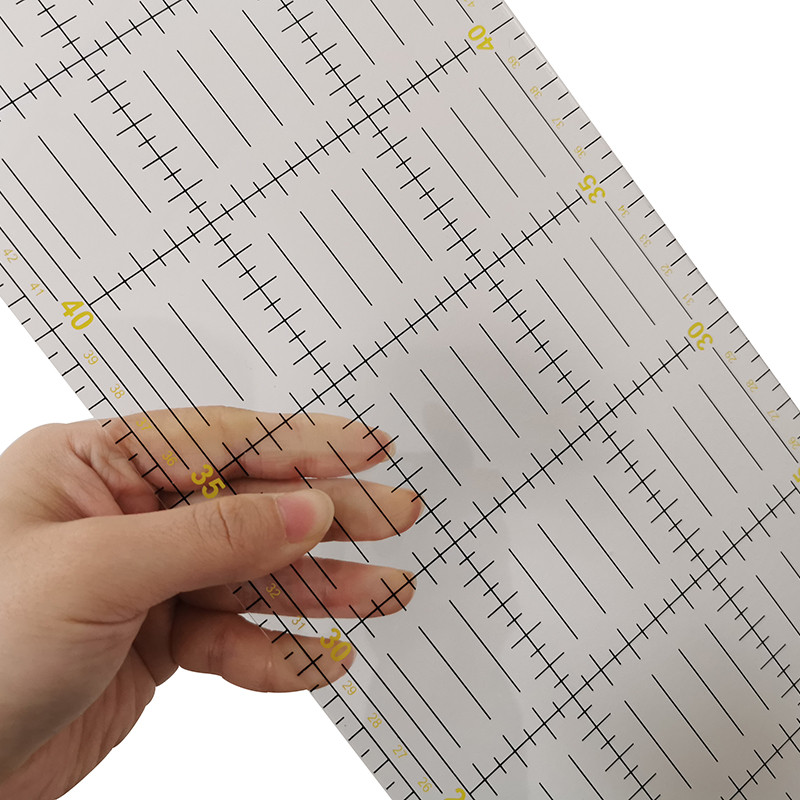 1 Pcs 60x15x0.3cm Acrylic Patc - Ruler Set Transparent ulasan dan harga