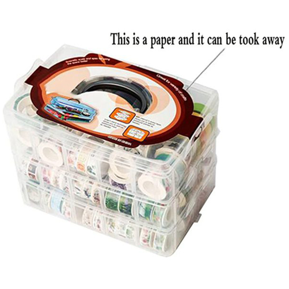 Clear 3 Layers 30 Grids Washi  - Washi Tape Set ulasan dan harga
