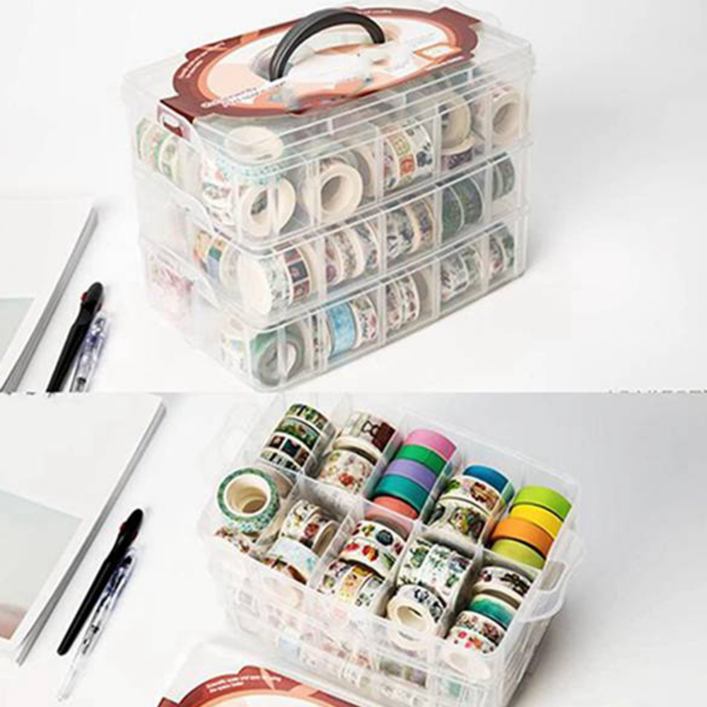 Clear 3 Layers 30 Grids Washi  - Washi Tape Set ulasan dan harga