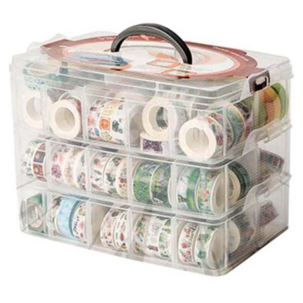 Clear 3 Layers 30 Grids Washi  - Washi Tape Set ulasan dan harga