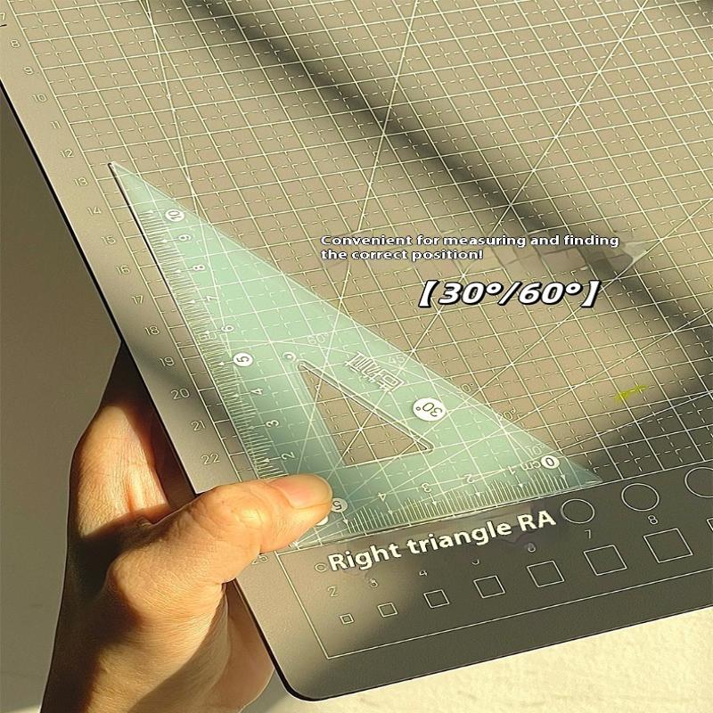 4PCS/Set Transparent Measuring - Ruler Set Transparent ulasan dan harga