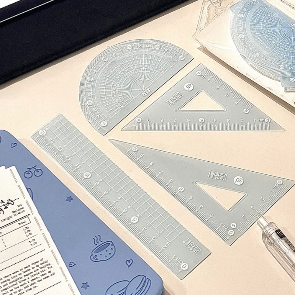 4PCS/Set Multifunctional 15/20 - Ruler Set Transparent ulasan dan harga