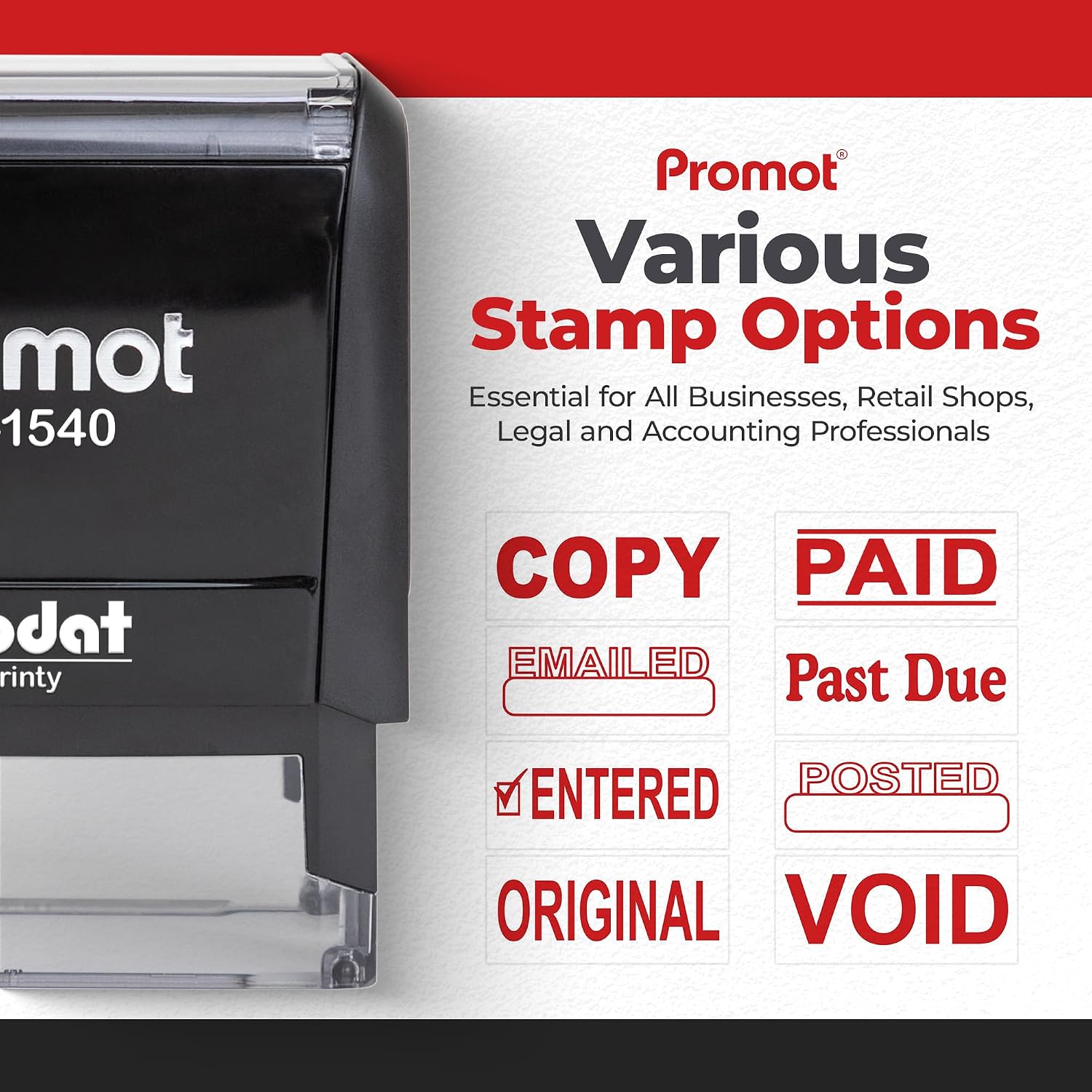 Self-Inking Paid Stamp Red Ref - Self Inking Stamp ulasan dan harga