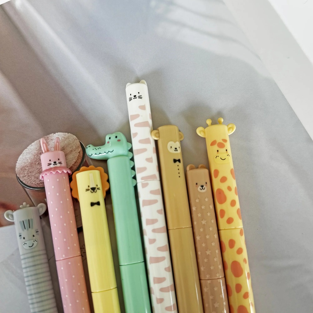 8pcs Kawaii Animal Head Press  - Lion Stationery & Office Supply(Kunshan)Co.Ltd ulasan dan harga