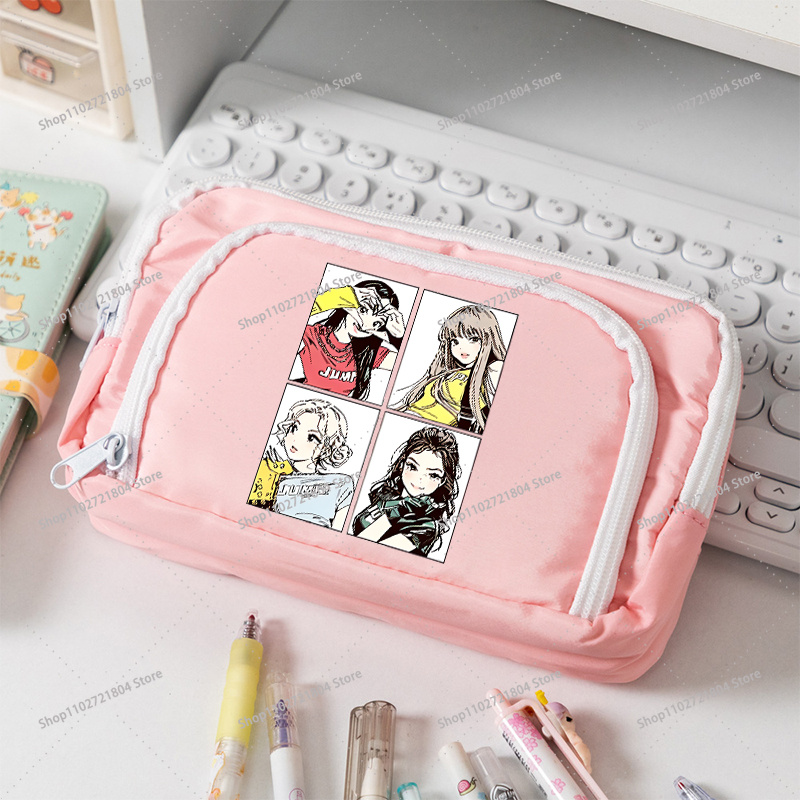 BlackPink Large Capacity Canva - Pencil Case Large ulasan dan harga