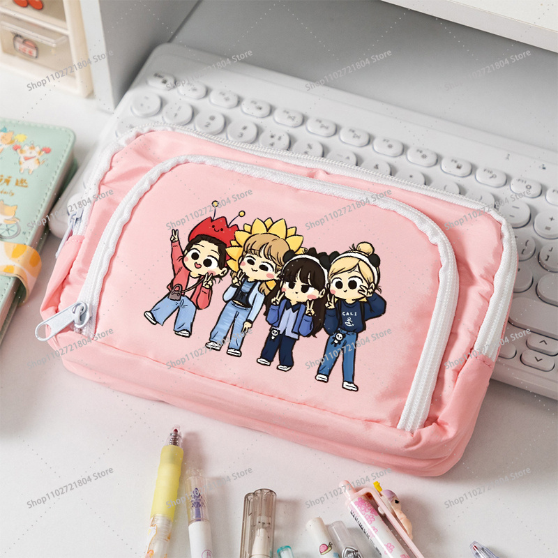 BlackPink Large Capacity Canva - Pencil Case Large ulasan dan harga