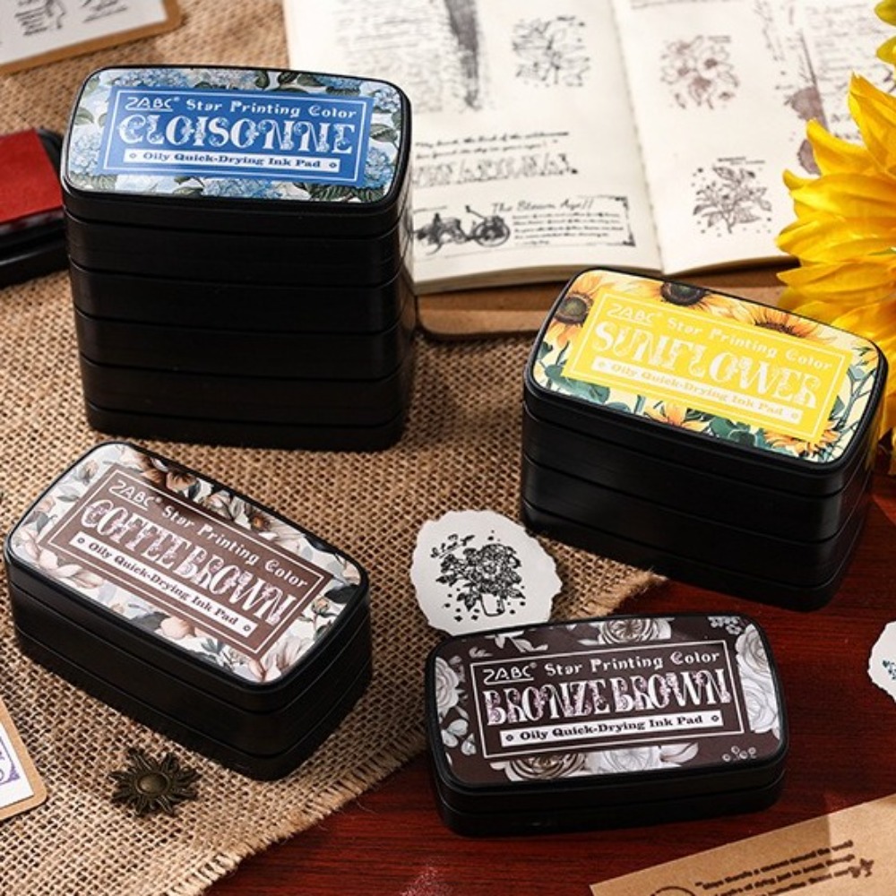 Portable Colorful Ink Pad Rect - Self Inking Stamp ulasan dan harga