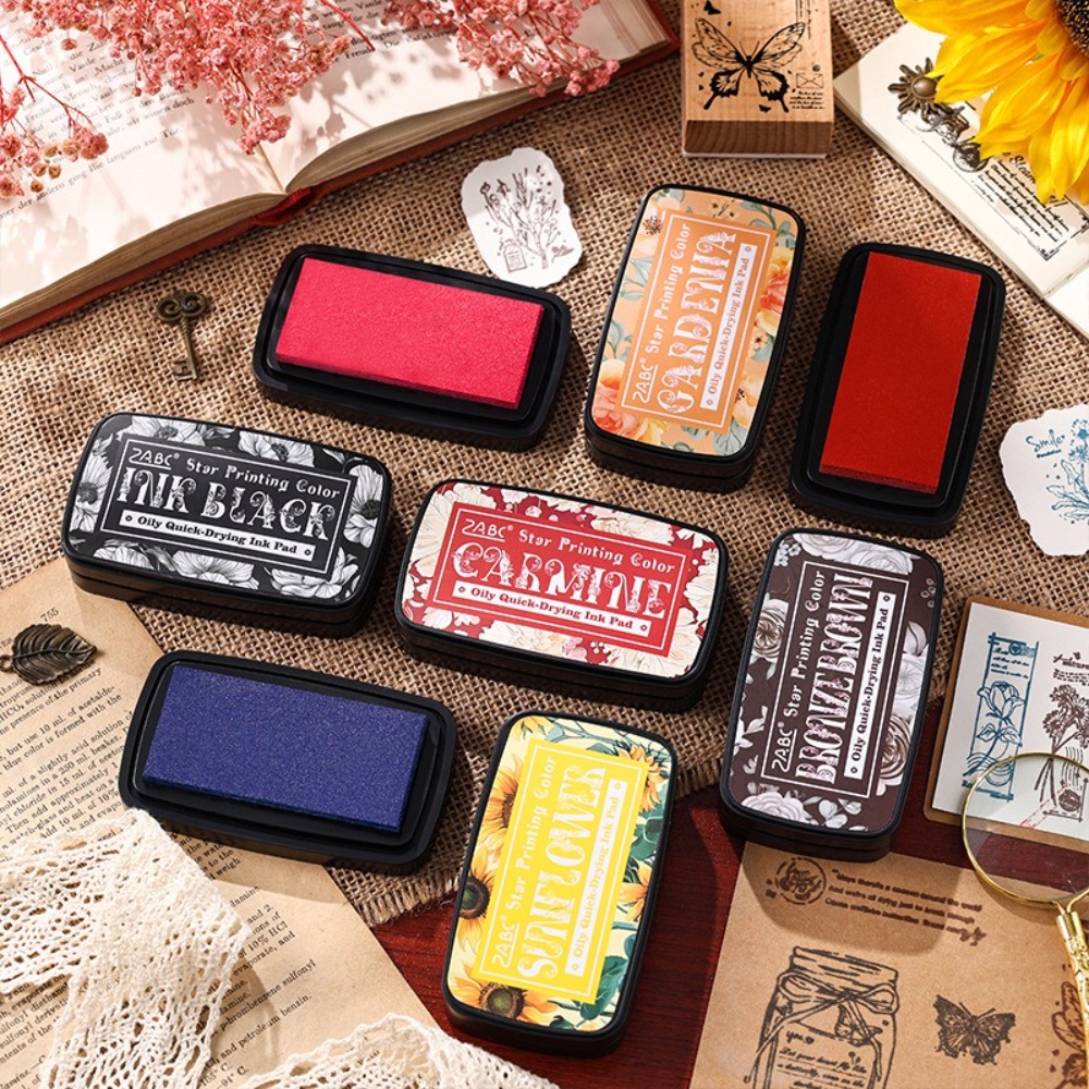 Portable Colorful Ink Pad Rect - Self Inking Stamp ulasan dan harga