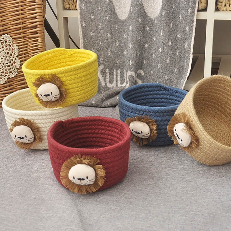 Cartoon Lion Woven Storage Bas - Lion Stationery & Office Supply(Kunshan)Co.Ltd ulasan dan harga