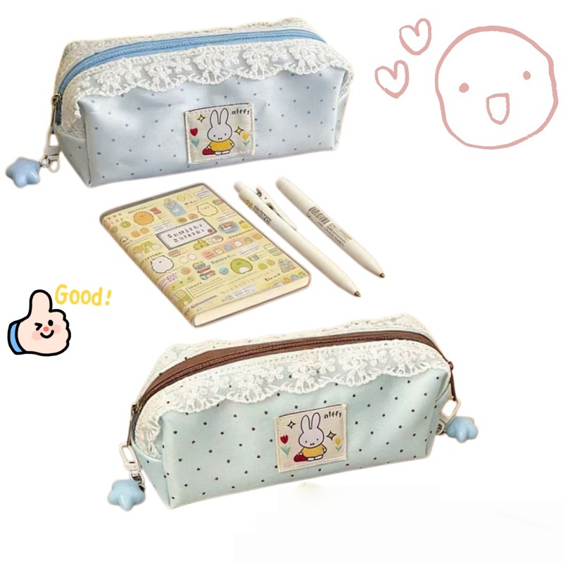 Minimalist Miffy Polka Dot Pen - Pencil Case Large ulasan dan harga