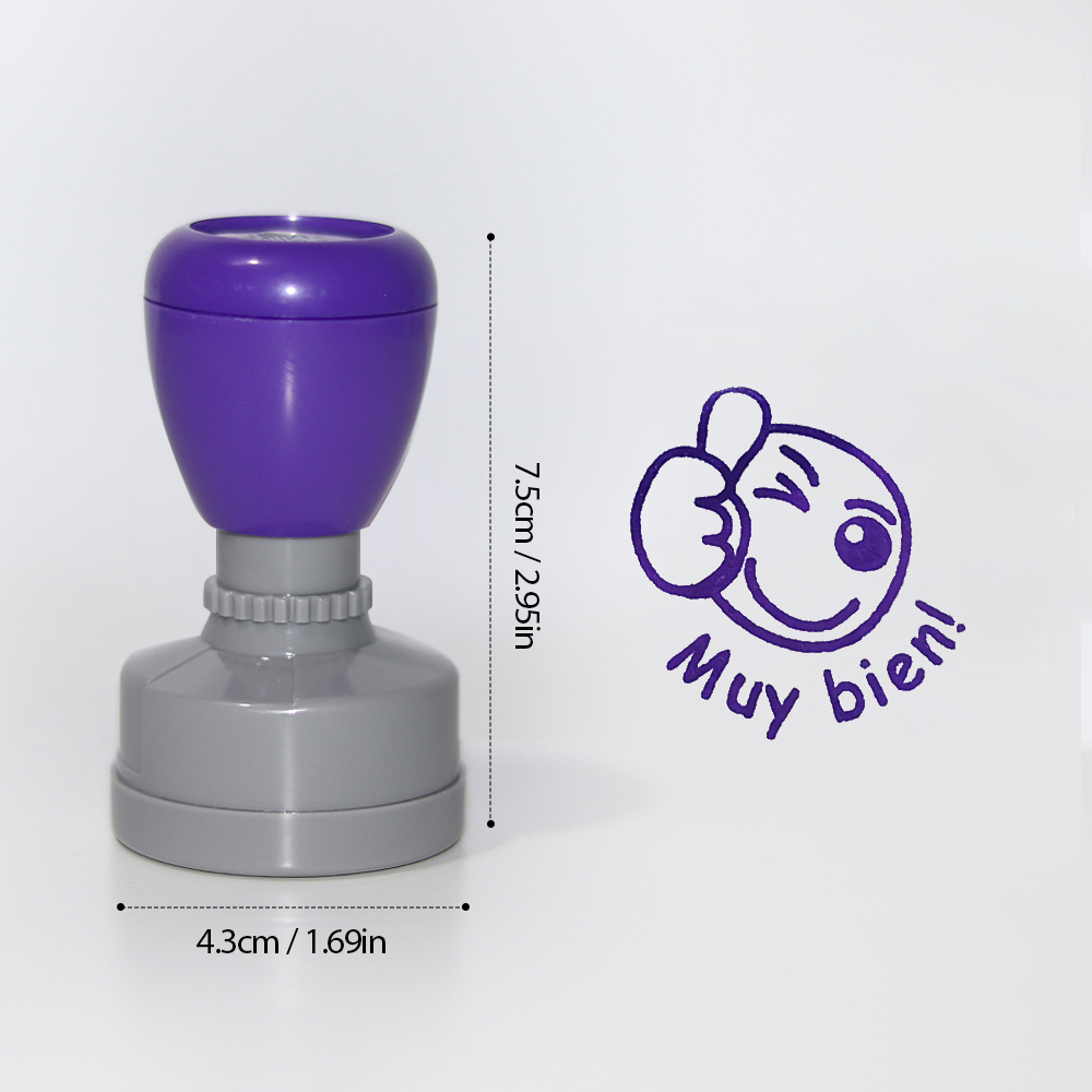 Color 3 pieces large Spanish e - Self Inking Stamp ulasan dan harga
