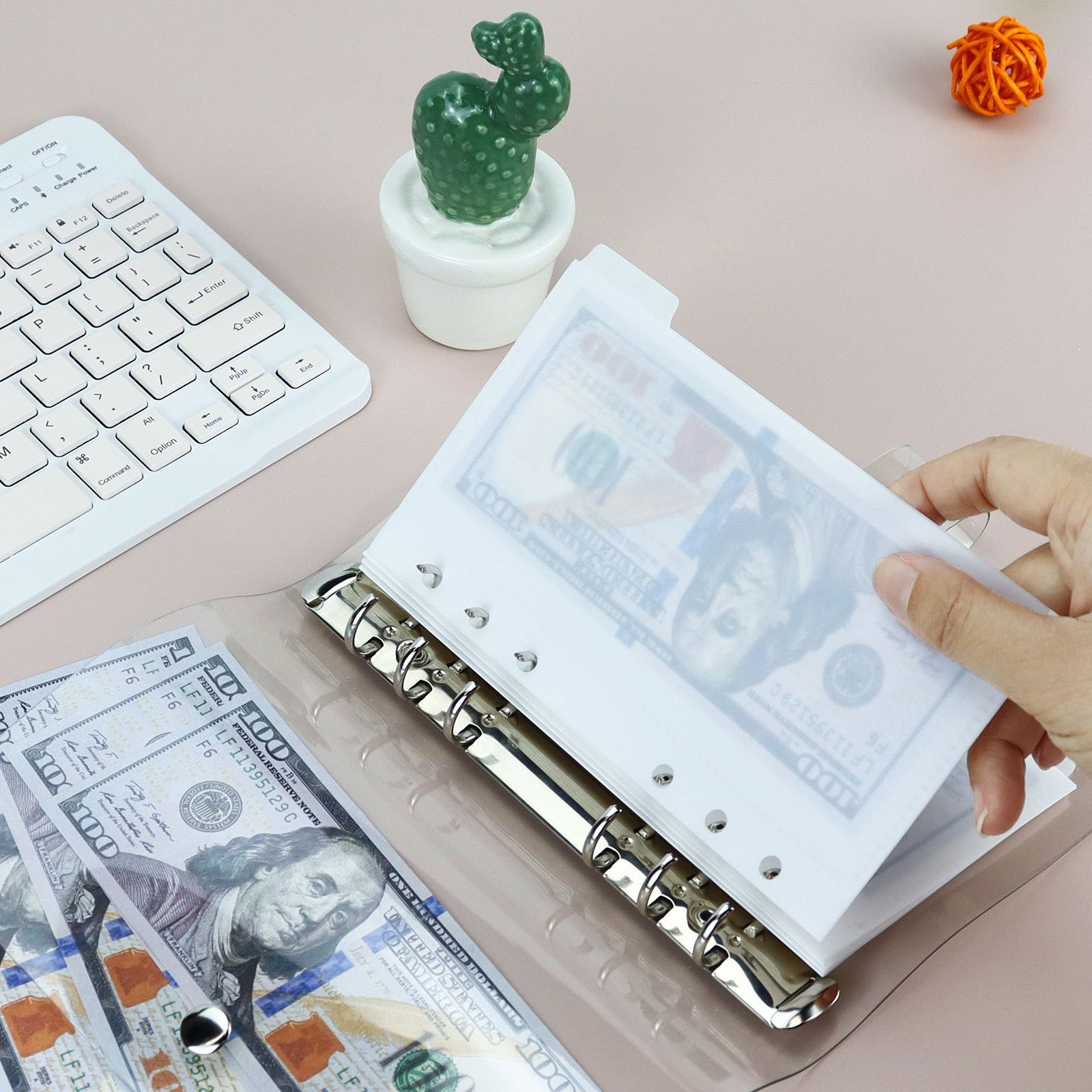 A6/A7 5Pcs Binder Pockets Bind - Portfolio Folder Zip ulasan dan harga
