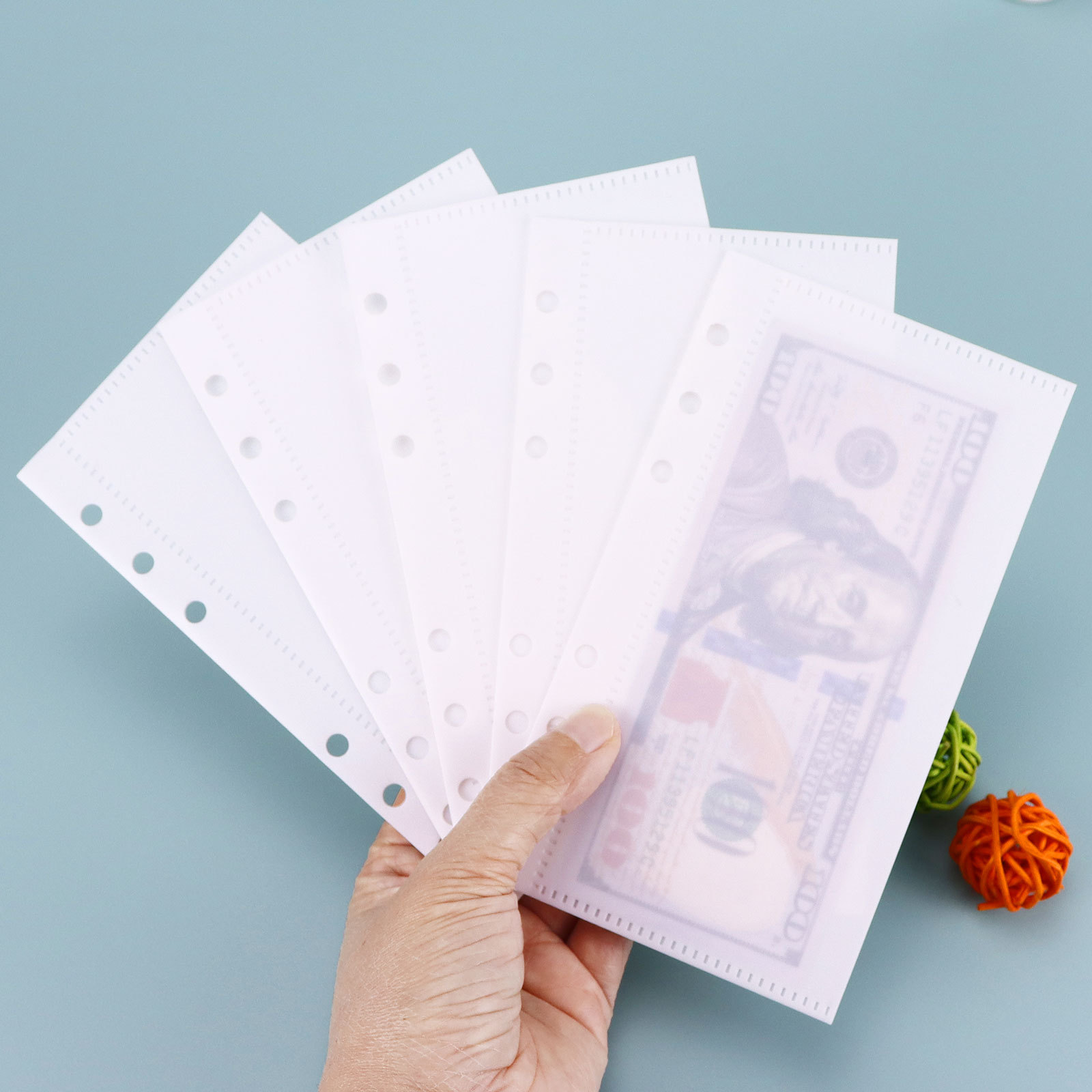 A6/A7 5Pcs Binder Pockets Bind - Portfolio Folder Zip ulasan dan harga