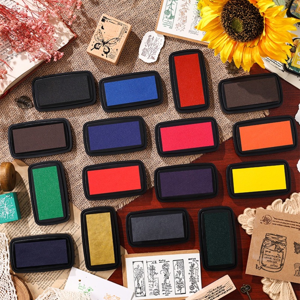 New Colorful Ink Pad Easy to U - Self Inking Stamp ulasan dan harga