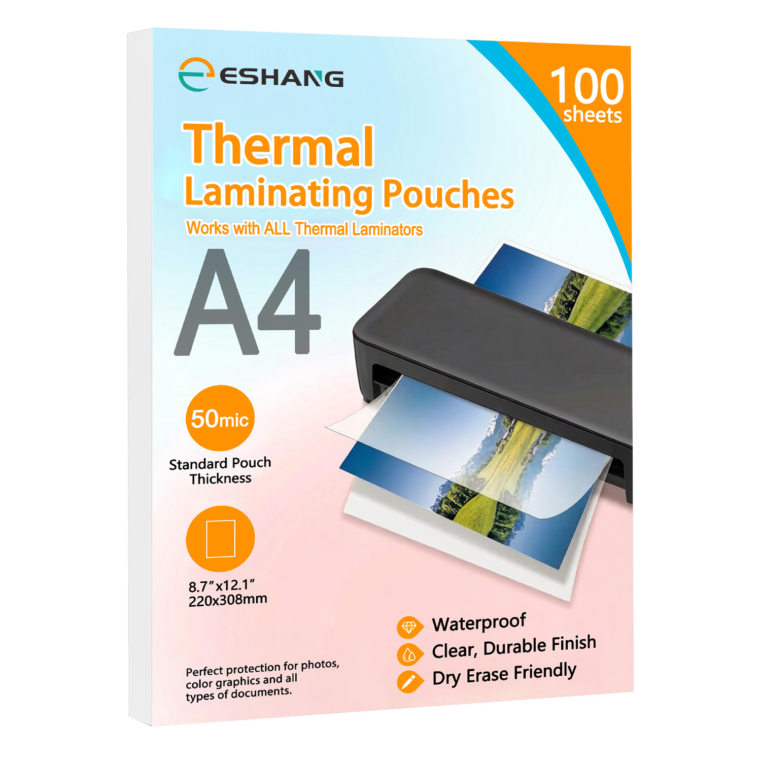 ESHANG A4 Laminating Sleeves,  - Document Laminator Pouch ulasan dan harga